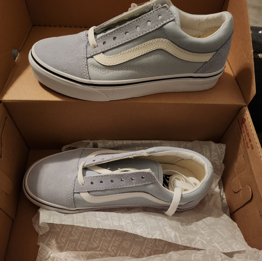 Old Skool Vans - Baby Blue